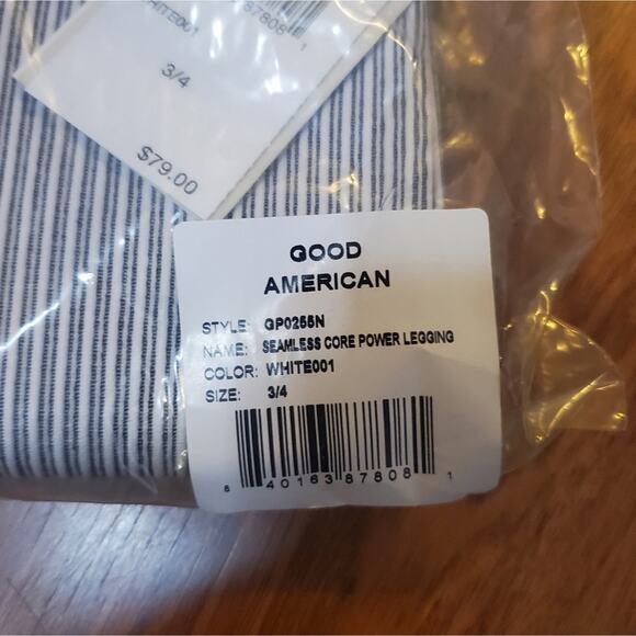 GOOD AMERICAN Seamless Core Power Ribbed Leggings Size Large - XL NWT Brand NEW - Picture 12 of 16